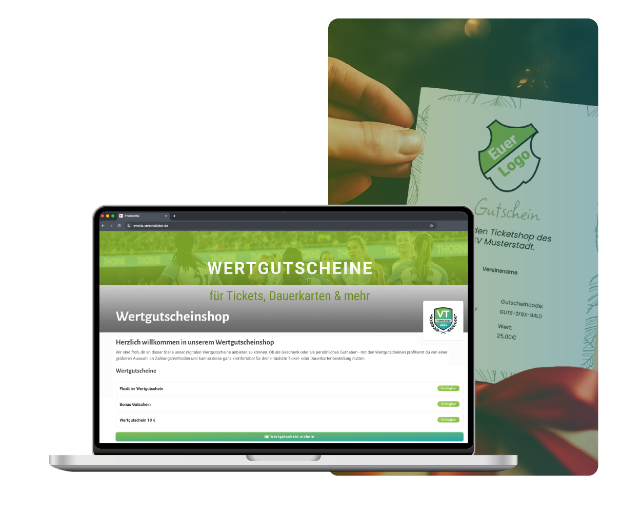 Wertgutscheine für deinen Ticketshop